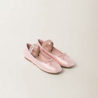 miu miu satin|Orchid Pink Satin Ballerinas .